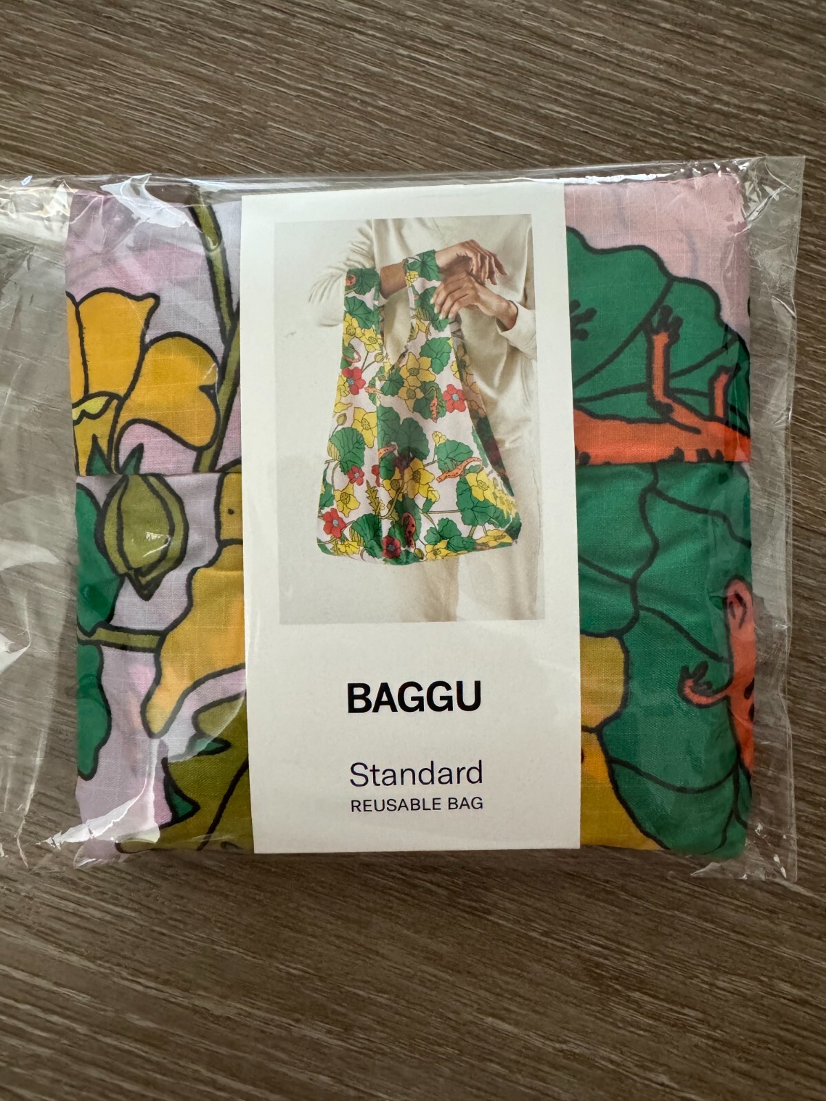 BAGGU Newt Marigold Standard Baggu Reuseable Bag New HTF Rare