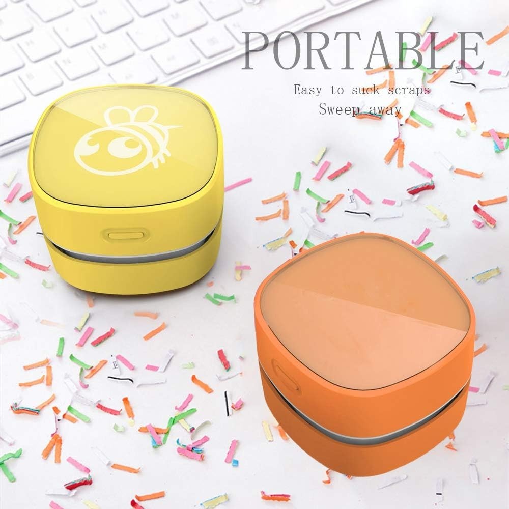 Lightweight Mini Vacuum for Desk & Car – Quiet, Portable, Battery-Powered Power