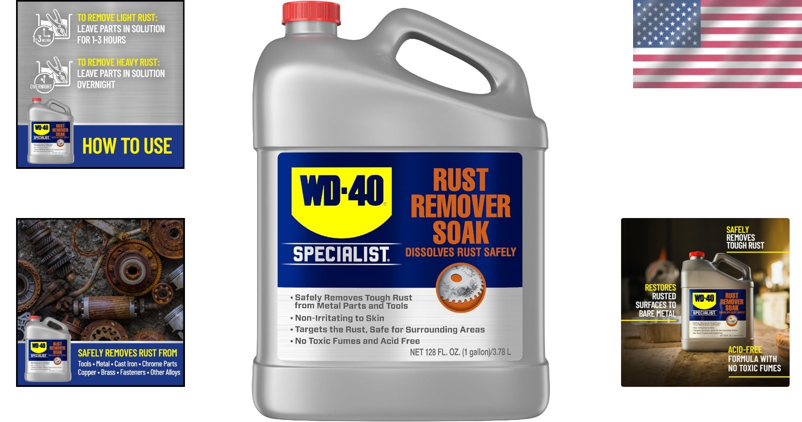 1 Gallon Biodegradable Rust Remover Soak – Non-Toxic and Effective Solution