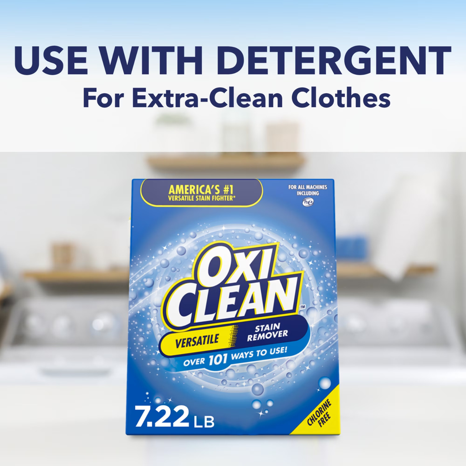 2 Pack OxiClean Versatile Stain Remover Powder 7.22 lb for Laundry and Home Use