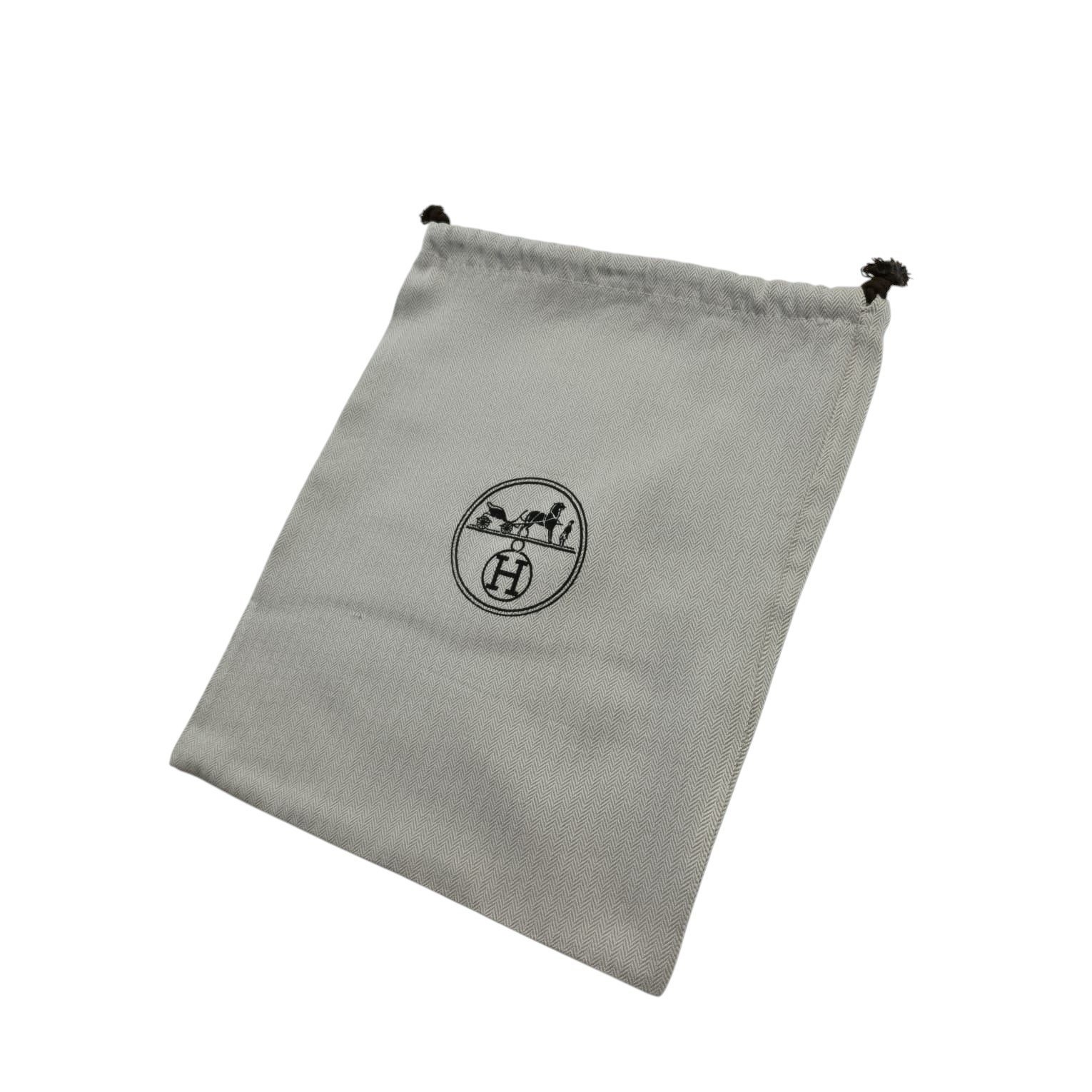 HERMES Dust Bag Drawstring Pouch Authentic Accessories Jewelry Pouch 11×9.5 in