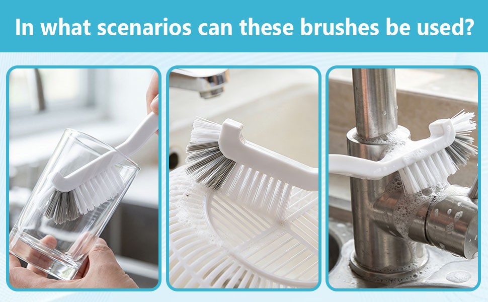 15PCS Cleaning Brush Cleaning Supplies, Hard Bristle Crevice Cleaning Brush