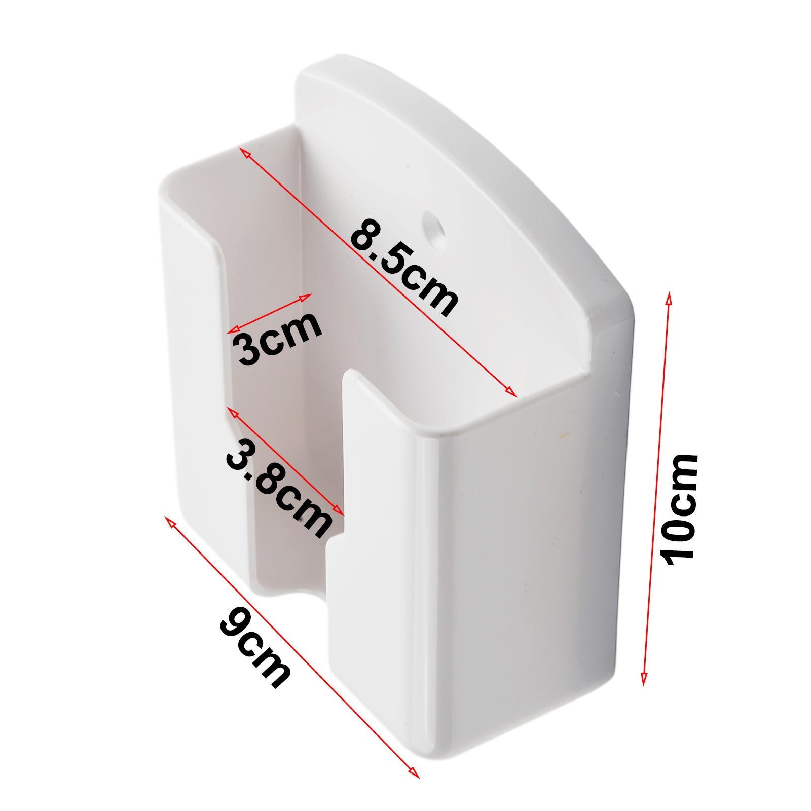 Universal-White Air-Conditioner Remote Control Holder Wall-Mounted Box Storage