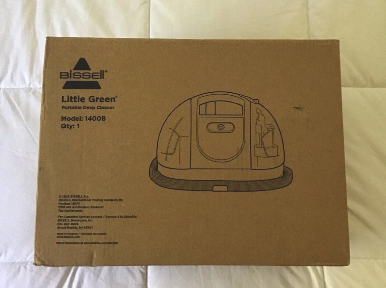 NEW Bissell 1400B Little Green Portable Carpet Cleaner. Green