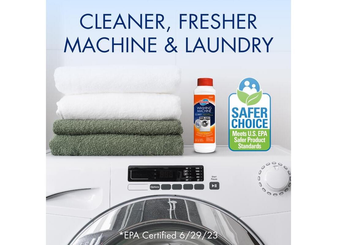 Washing Machine Cleaner and Deodorizer, 12 oz Bottle, Liquid, Floral Yellow
