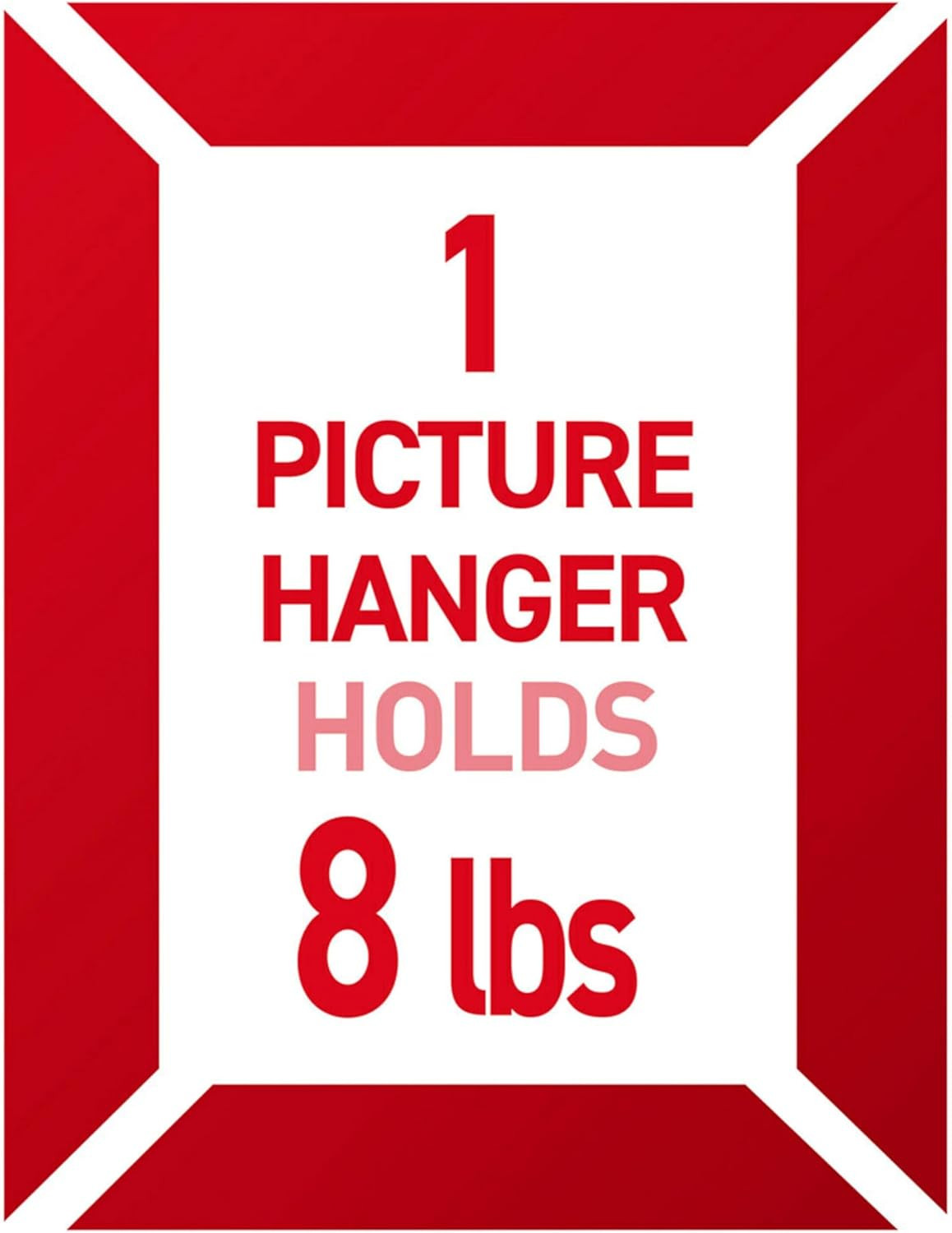Command 8 Lb Jumbo Universal Picture Hanger, 3 Frame Hangers and 8 Command Strip