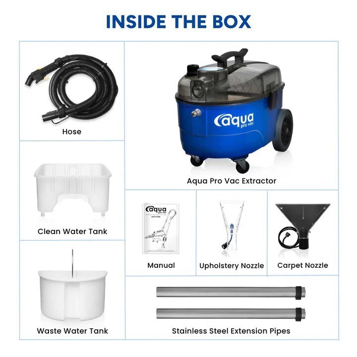 Portable Carpet Cleaning Spotter Extractor For Auto Detailing | Aqua Pro Vac