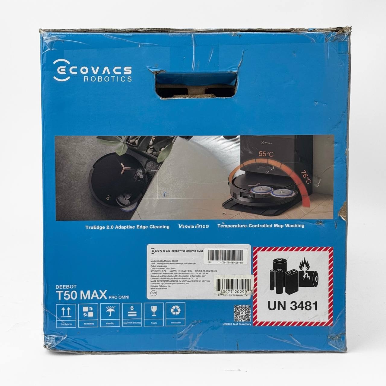 ECOVACS DEEBOT T50 MAX PRO Omni 18,500Pa Robot Vacuum and Mop – NEW!