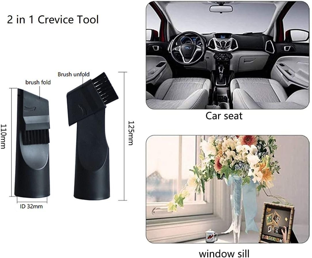 Versatile 5-Piece Vacuum Attachment Set – Ideal for Deep Cleaning & Home Care