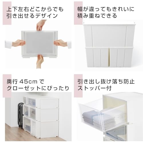 Sanka Combination Case Clear Medium Size 39cm Wide x 44.7cm Deep x 24.1cm High