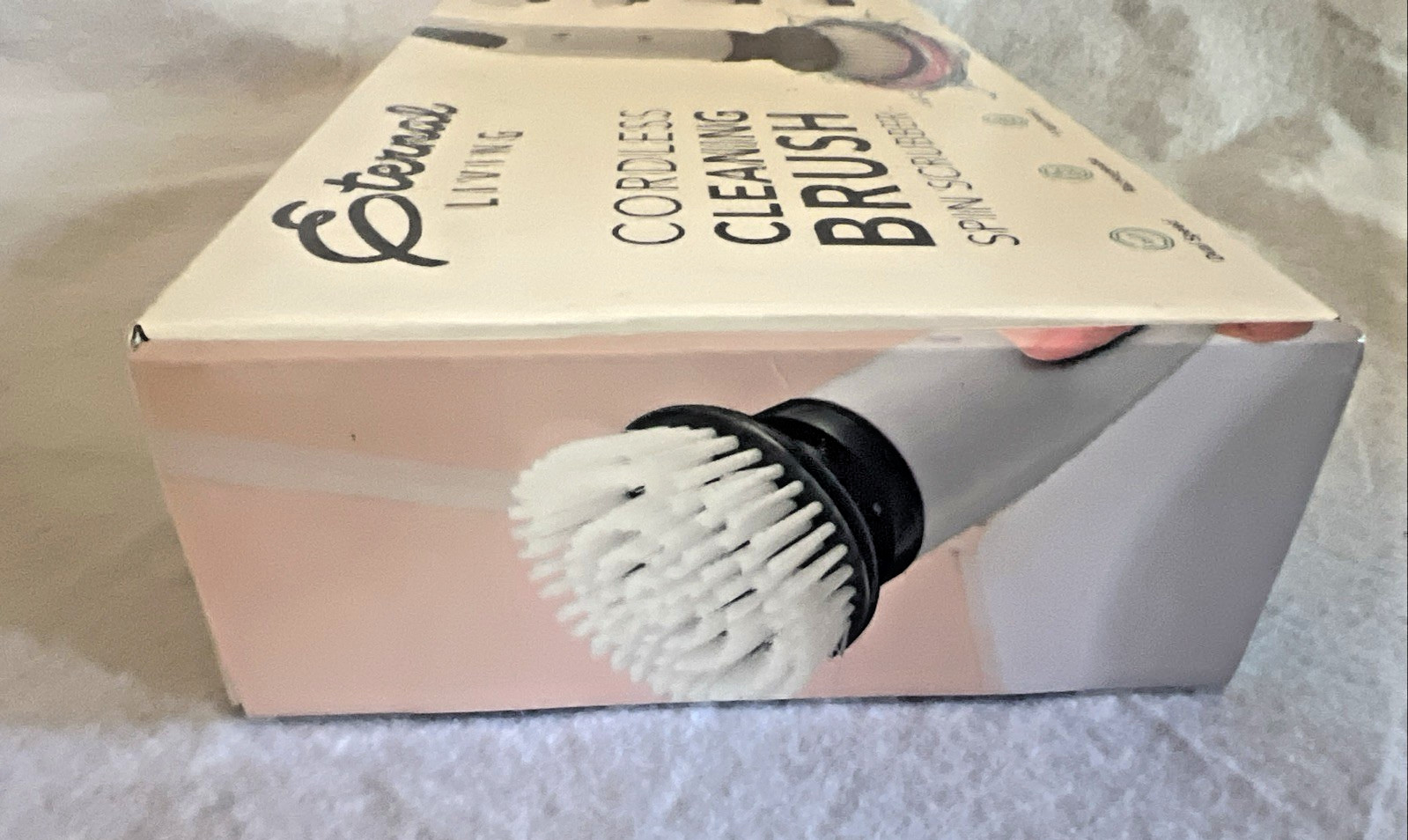 Eternal Living Dual Speed Cordless Cleaning Brush Spin Scrubber w/9 Attachments