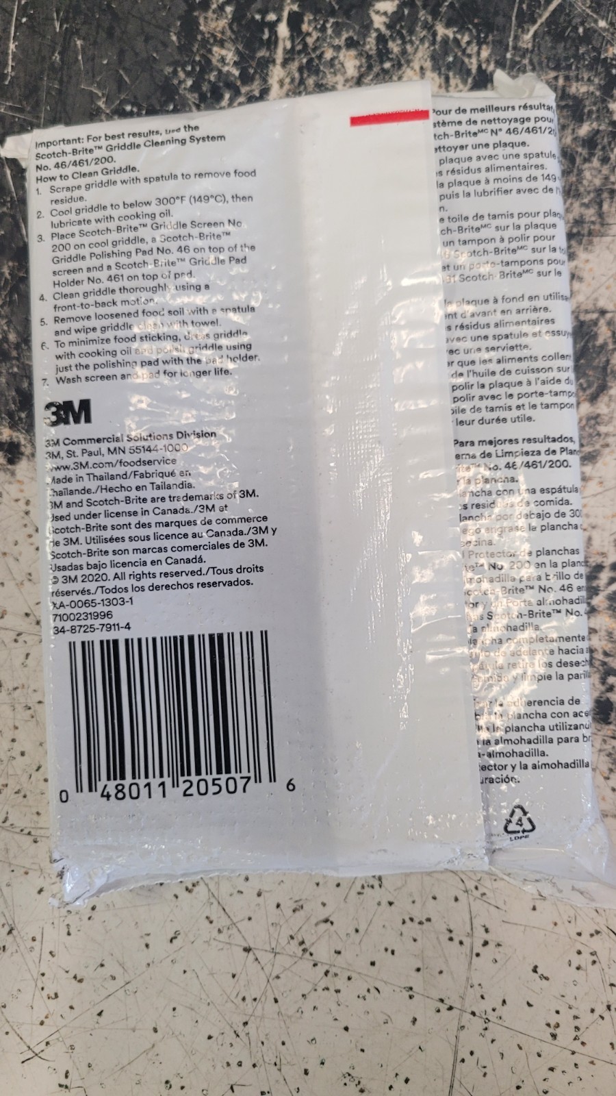 Scotch-Brite 200CC Griddle Screen 4″ x 5.5″ Heavy-Duty Grill 5 Packs-100 Total