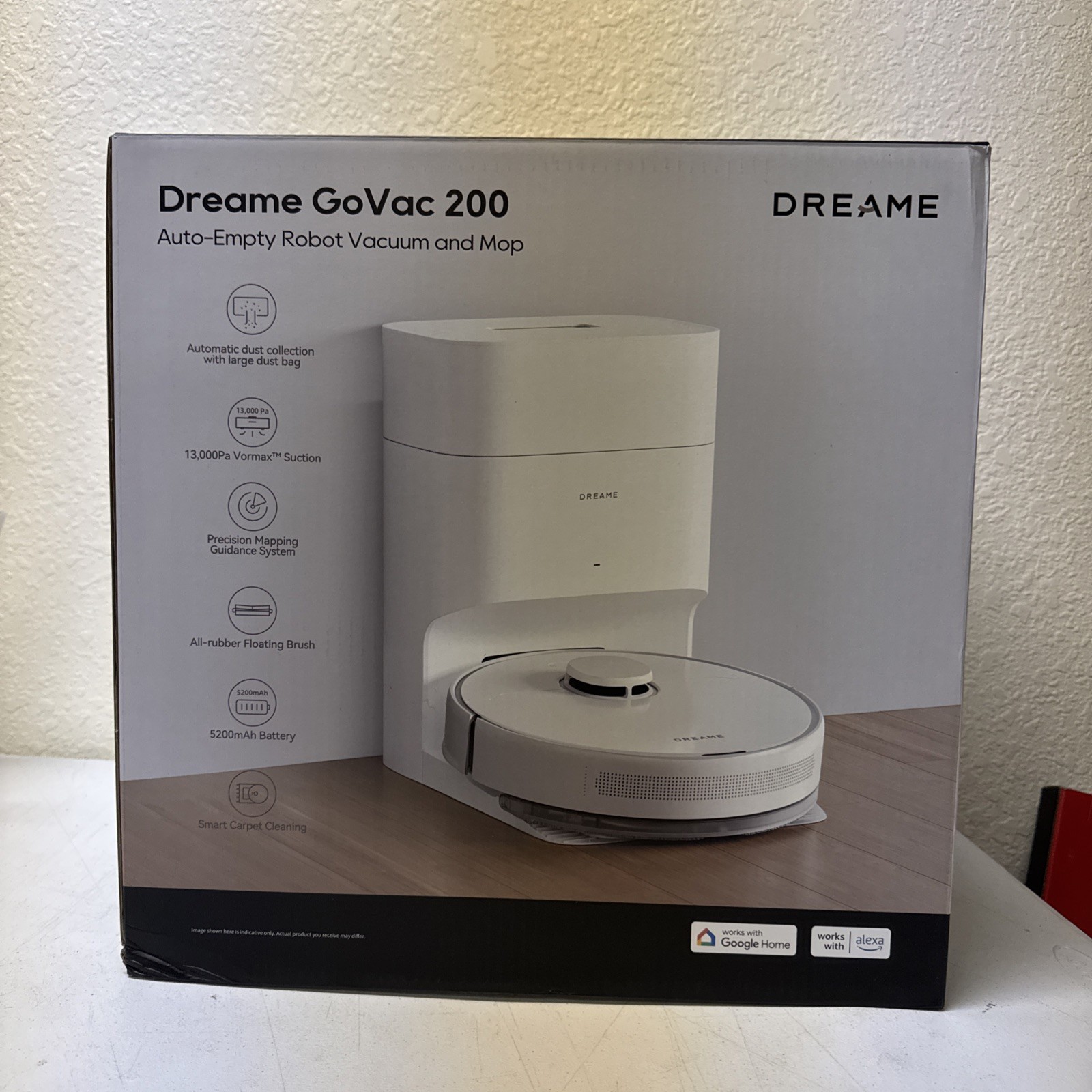 Dreame GoVac 200 Robot Vacuum and Mop with 13000Pa Suction, Auto-Empty