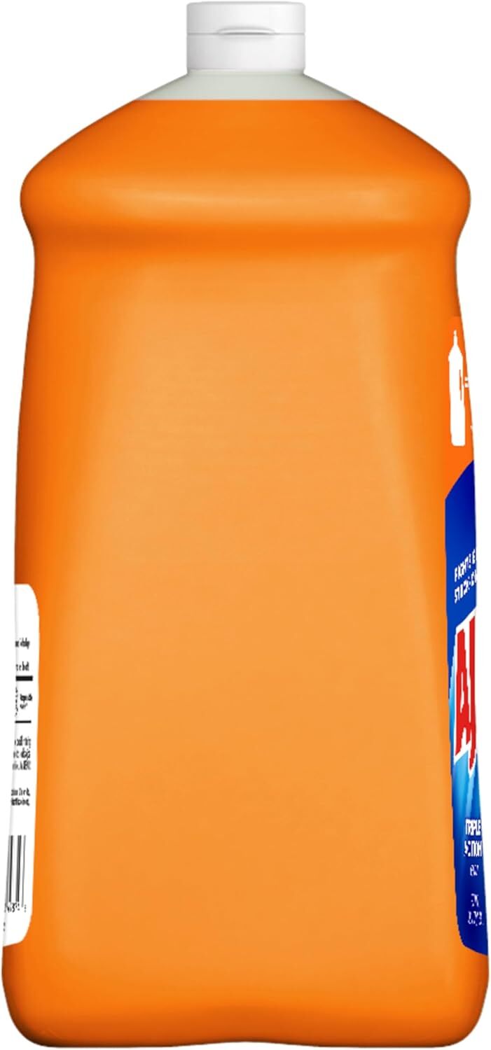 Ultra Liquid Dish Soap Orange Scent, Triple Action, 90 fl oz Bottle