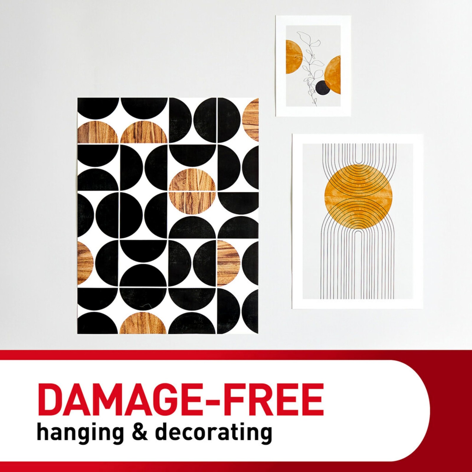Poster Strips Value Pack, 60 Strips Damage-Free Poster Hangers, No Tools Requ…