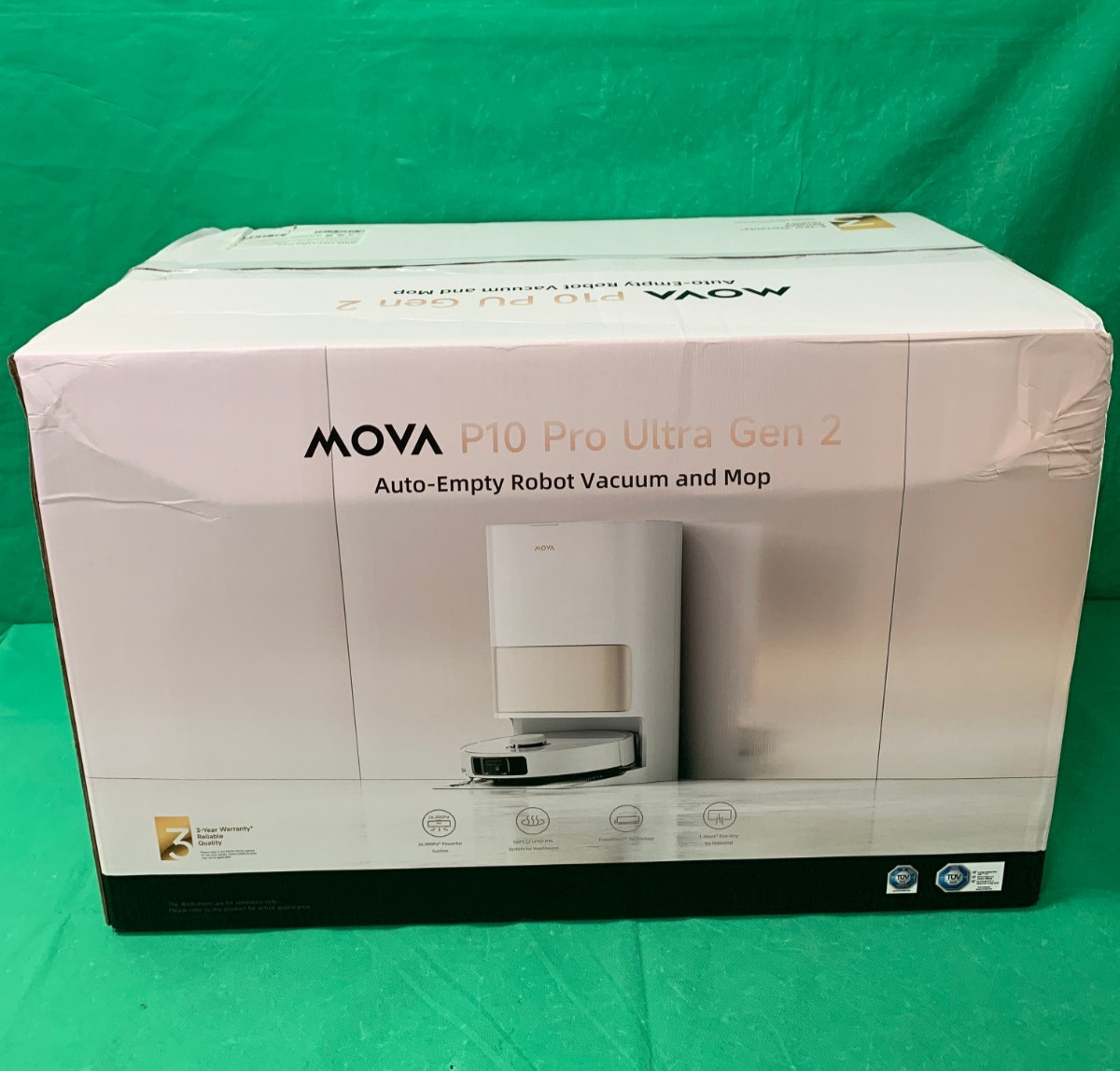 Mova P10 Pro Ultra Gen 2 Robot Vacuum and Mop – White (RLP55SE) NEW