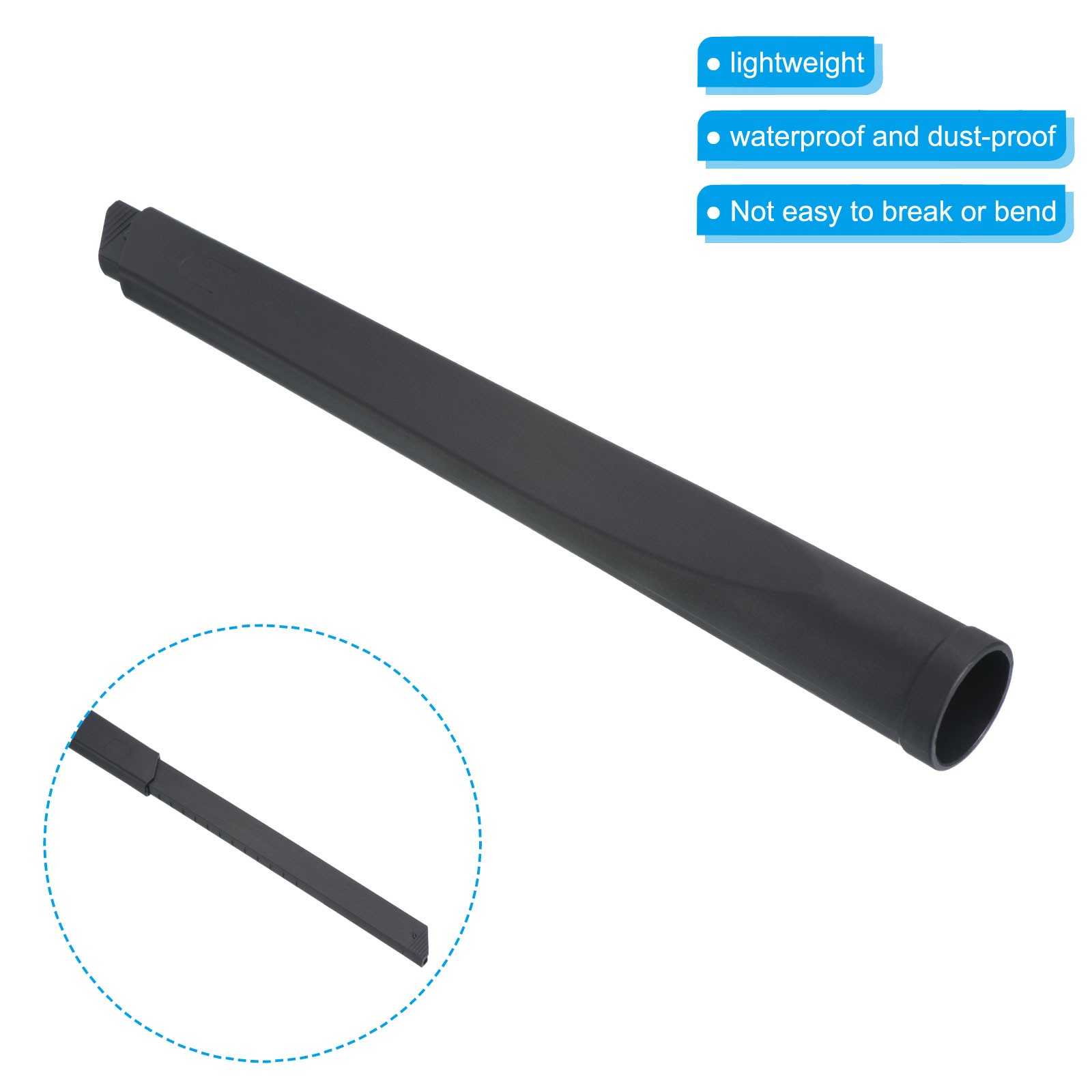 Vacuum Hose Reducer Coupler Adjustable Cleaner Collection Straight Fitting Black