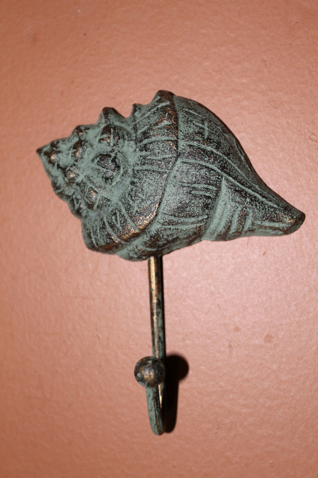 Bronze Look Ocean Theme Wall Hooks, Cast Iron, Nautical Escape 4 pcs