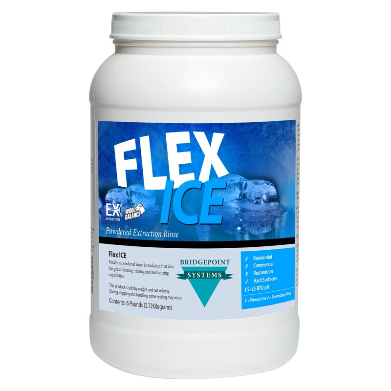 Flex Ice Powdered Neutralizing Extraction Rinse – 6lb Jar