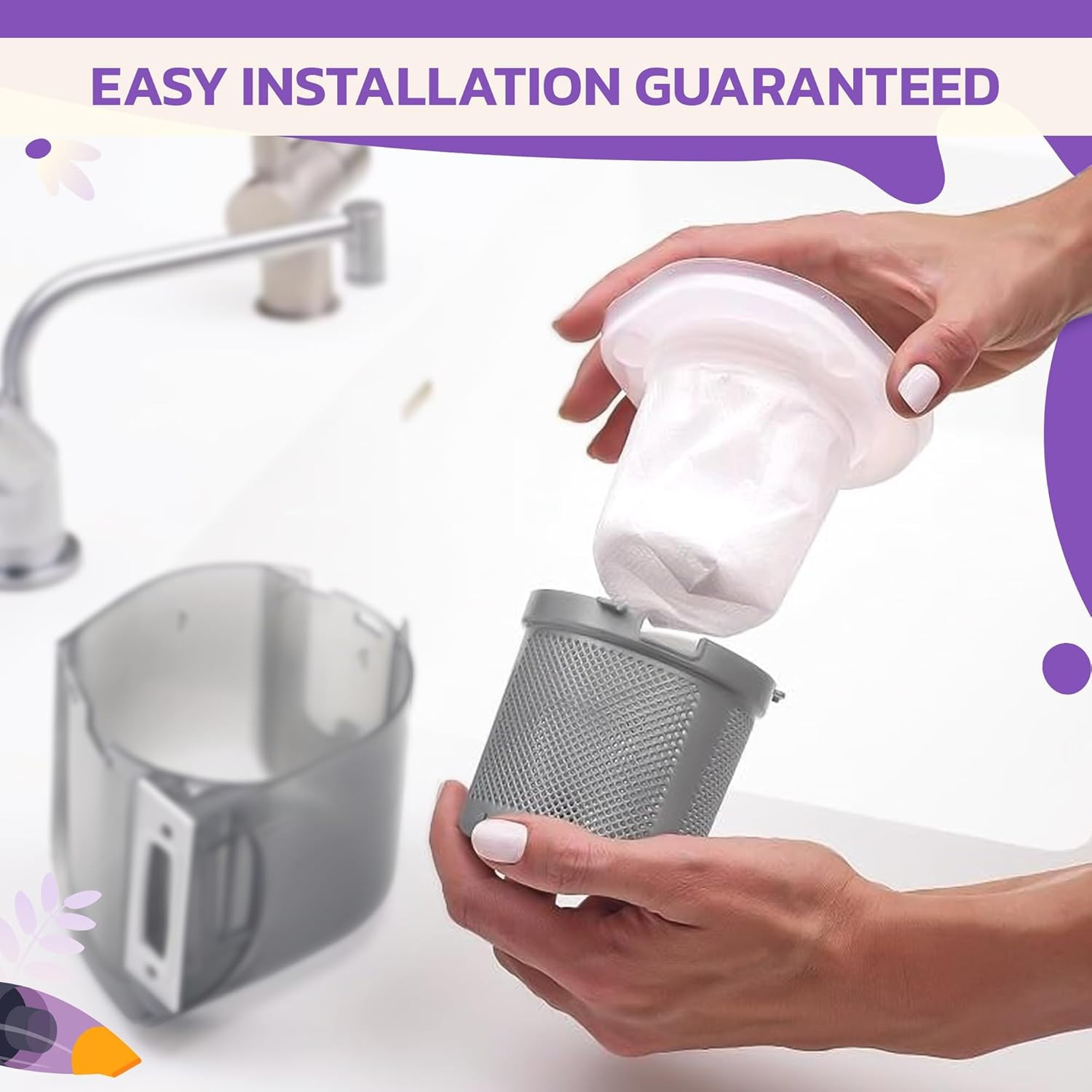 8 Pcs Reusable Black and Decker Filters for Hand Vac – Washable & Reusable VF110