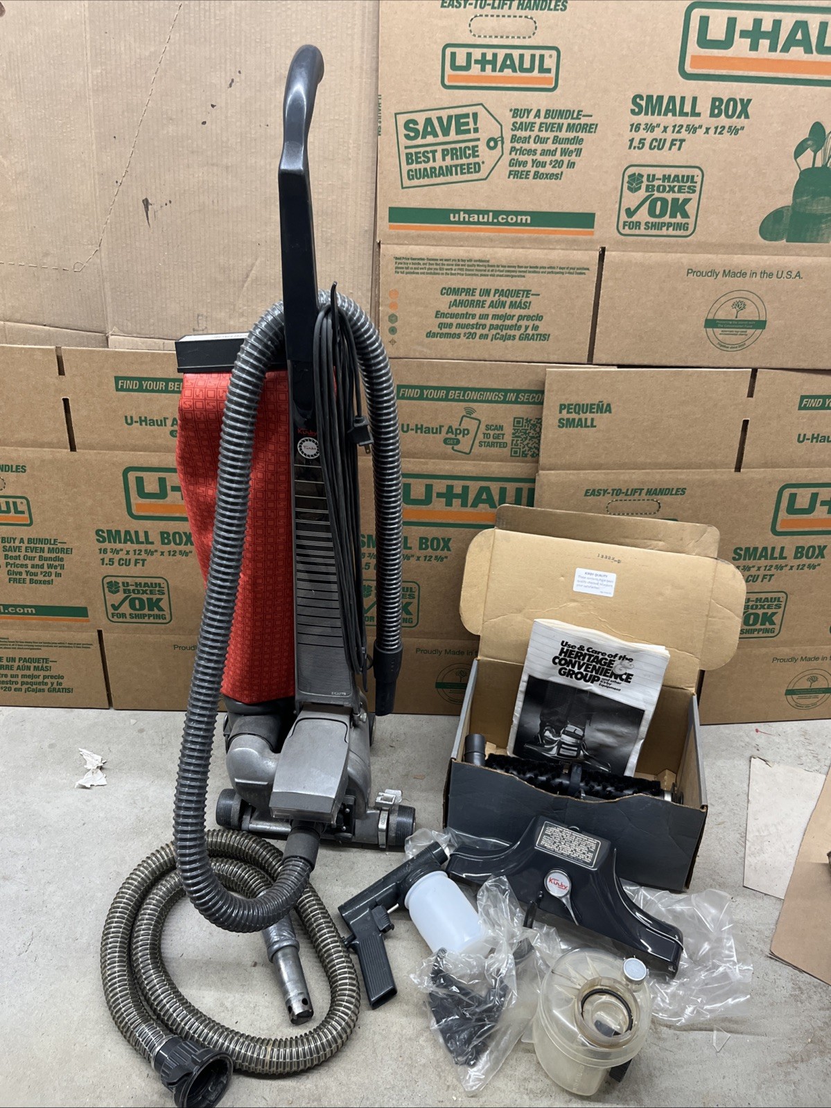 Kirby Vacuum Heritage 1-HD with Attachments For Parts Are Rebuild Please Read