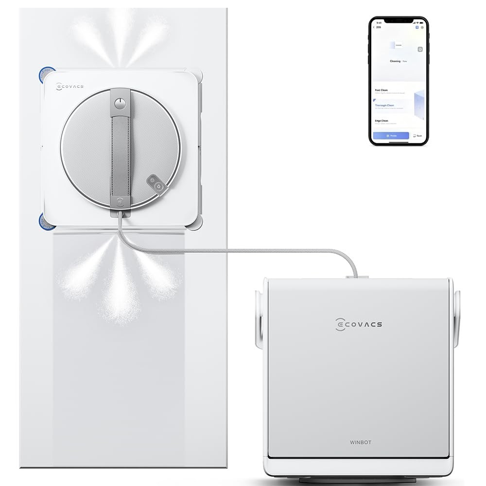ECOVACS WINBOT W2S Omni Window Cleaning Robot TruEdge Auto Spray App