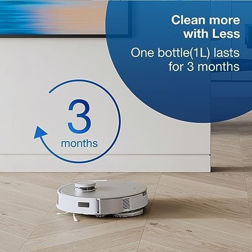 Robot Vacuum Floor Cleaning Solution Multi-Surface Stone Safe 1 Liter 3 Months