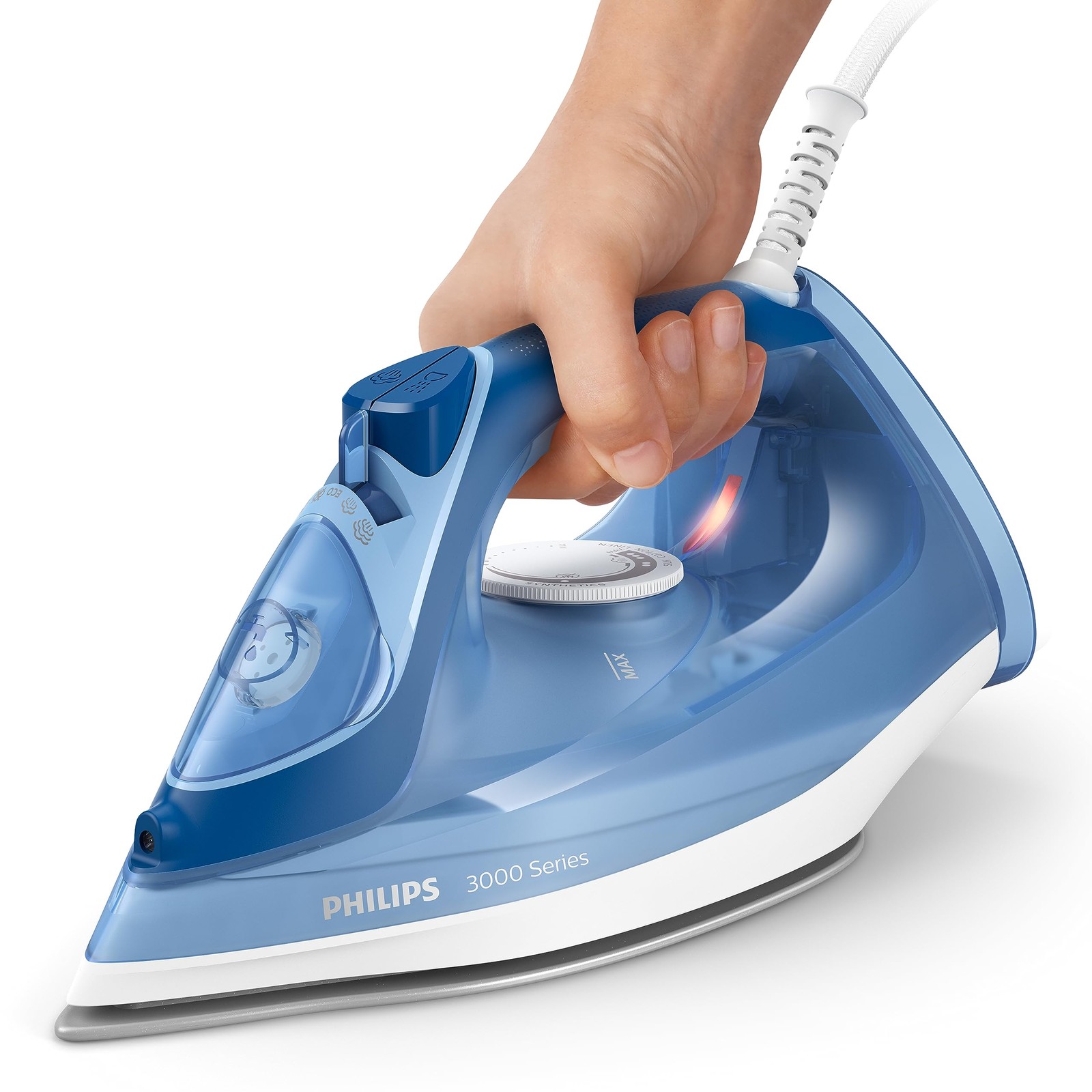 Philips Perfect Care 3000 Series Steam Iron – 1250 W power, 40 g/min continuo…