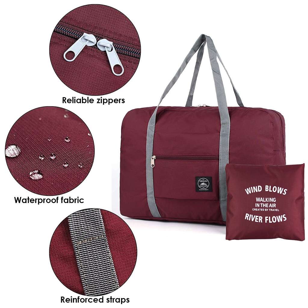 1/2pcs Large Capacity Waterproof Foldable Duffle Bag Travel Luggage Storage Bags
