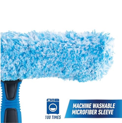 UNGER 10″ 2-in-1 Squeegee & Scrubber Window Cleaner Tool Commercial Residential
