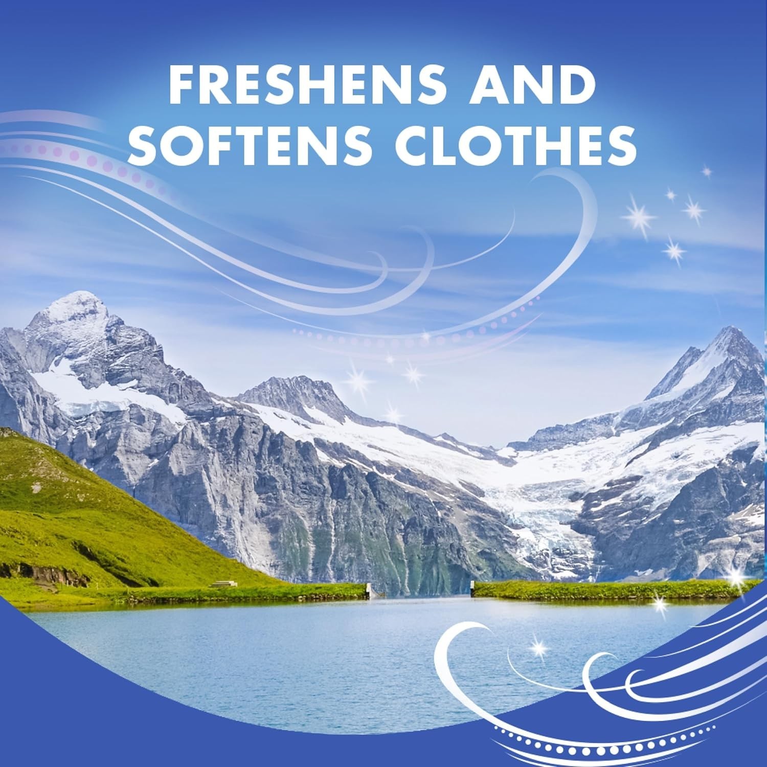 Mountain Rain Scented Fabric Softener Sheets – 144 Count for Soft, Fresh Clothes