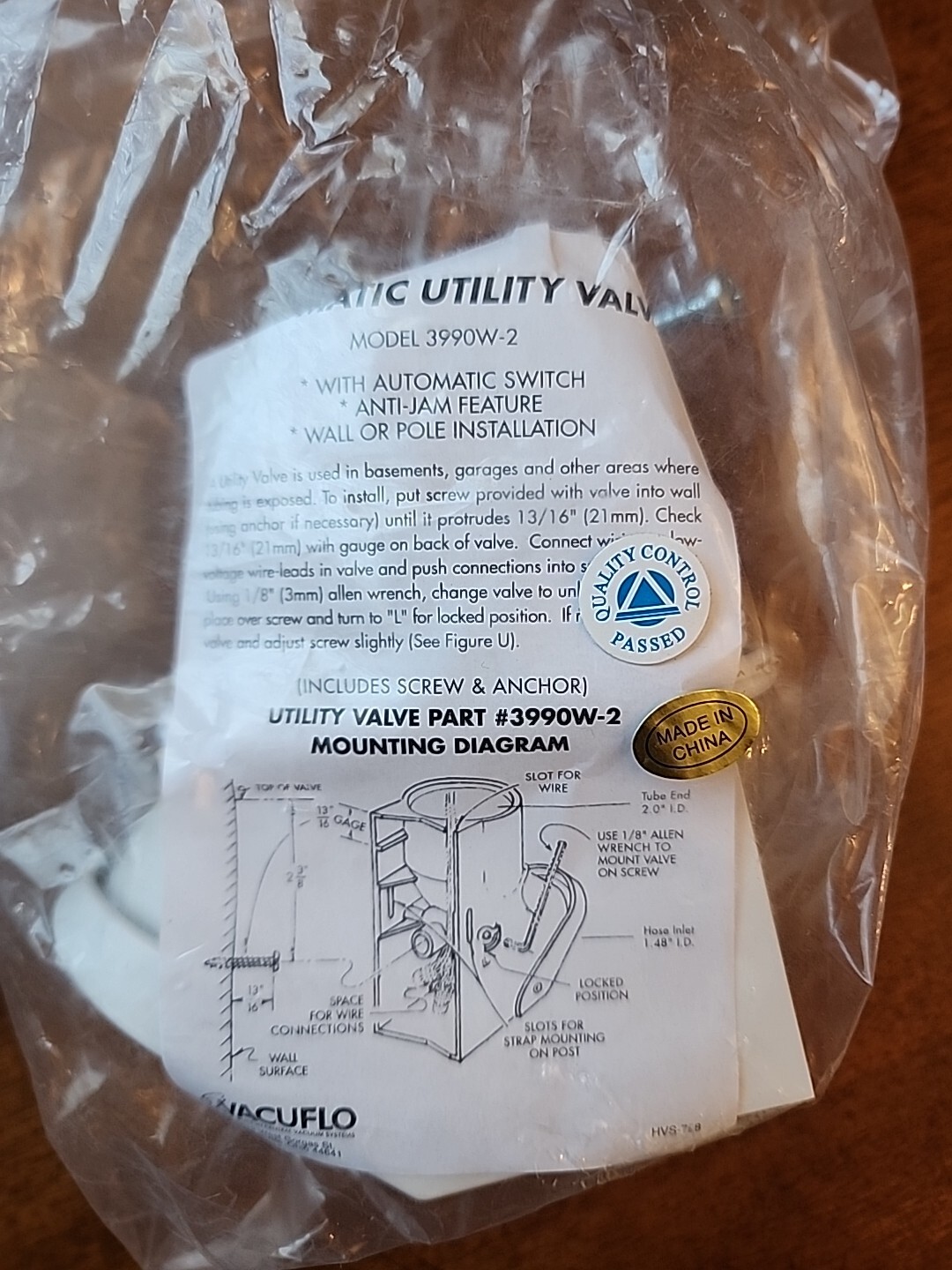 Vacuflo central vacuum surface mount UTILITY inlet valve! Fits ALL brands