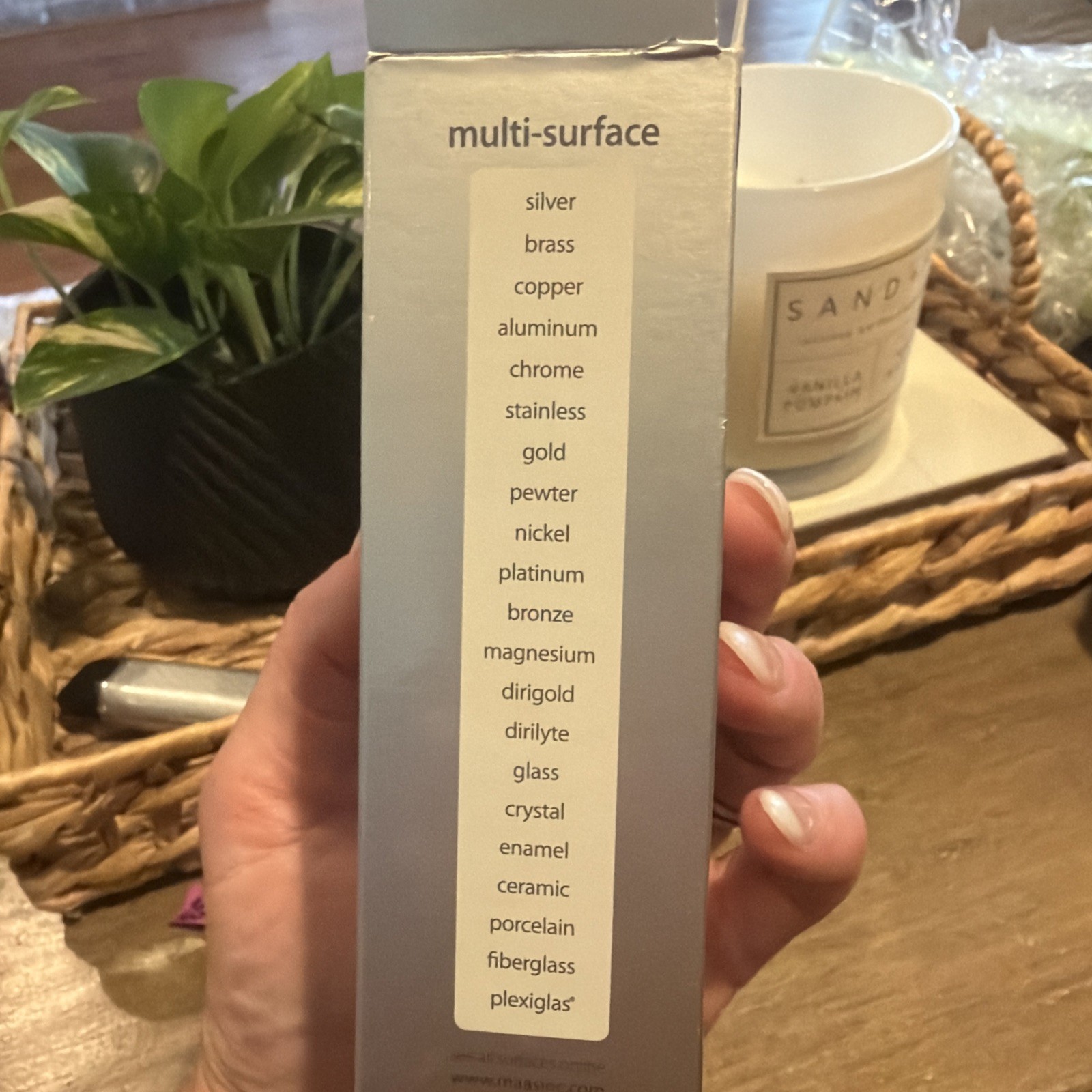 Maas Metal Polish 2 oz Tube French Lavender All Metals Multi-Surface Sealed