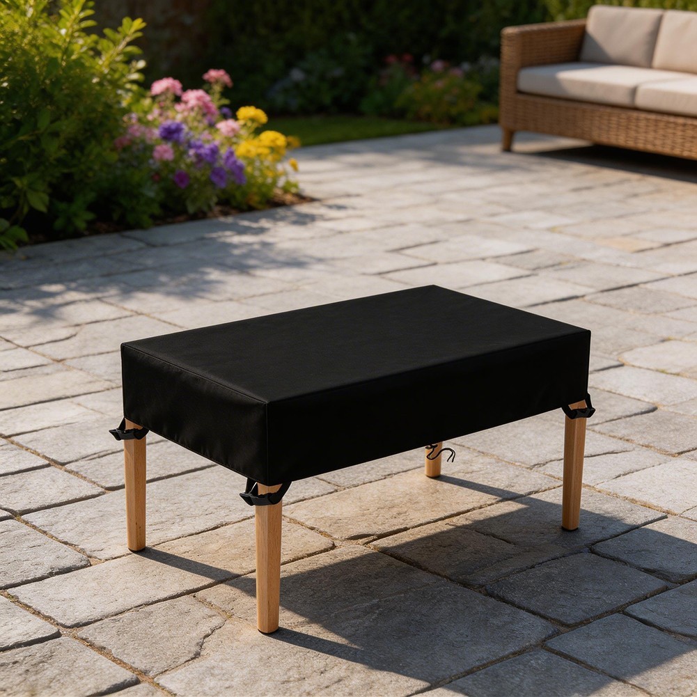 Rectangular Patio Table Cover Fits 122x61x15cm to 228.6x102x15cm Tables