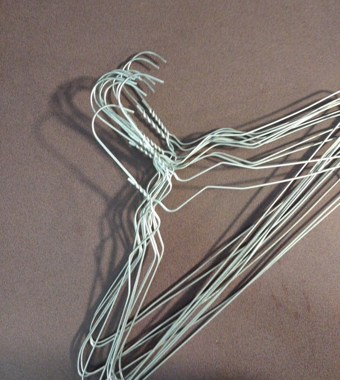 12 Pcs 16″ inch Steel Metal Wire Clothes Hangers 13 Gauge Silver