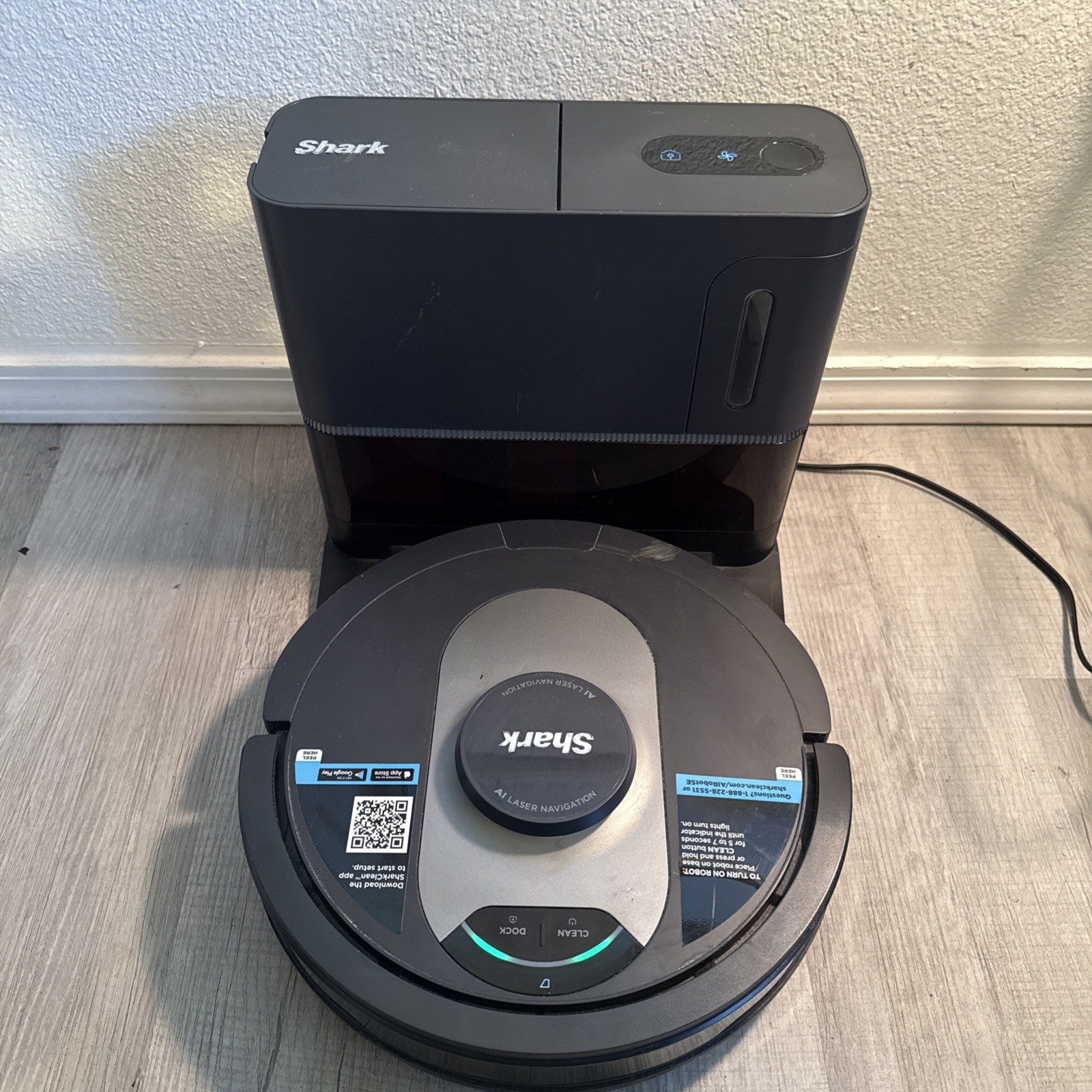 Dirty Sensor Error Shark AI Ultra Robot Vacuum Self-Empty Base UR250BEOUS Black