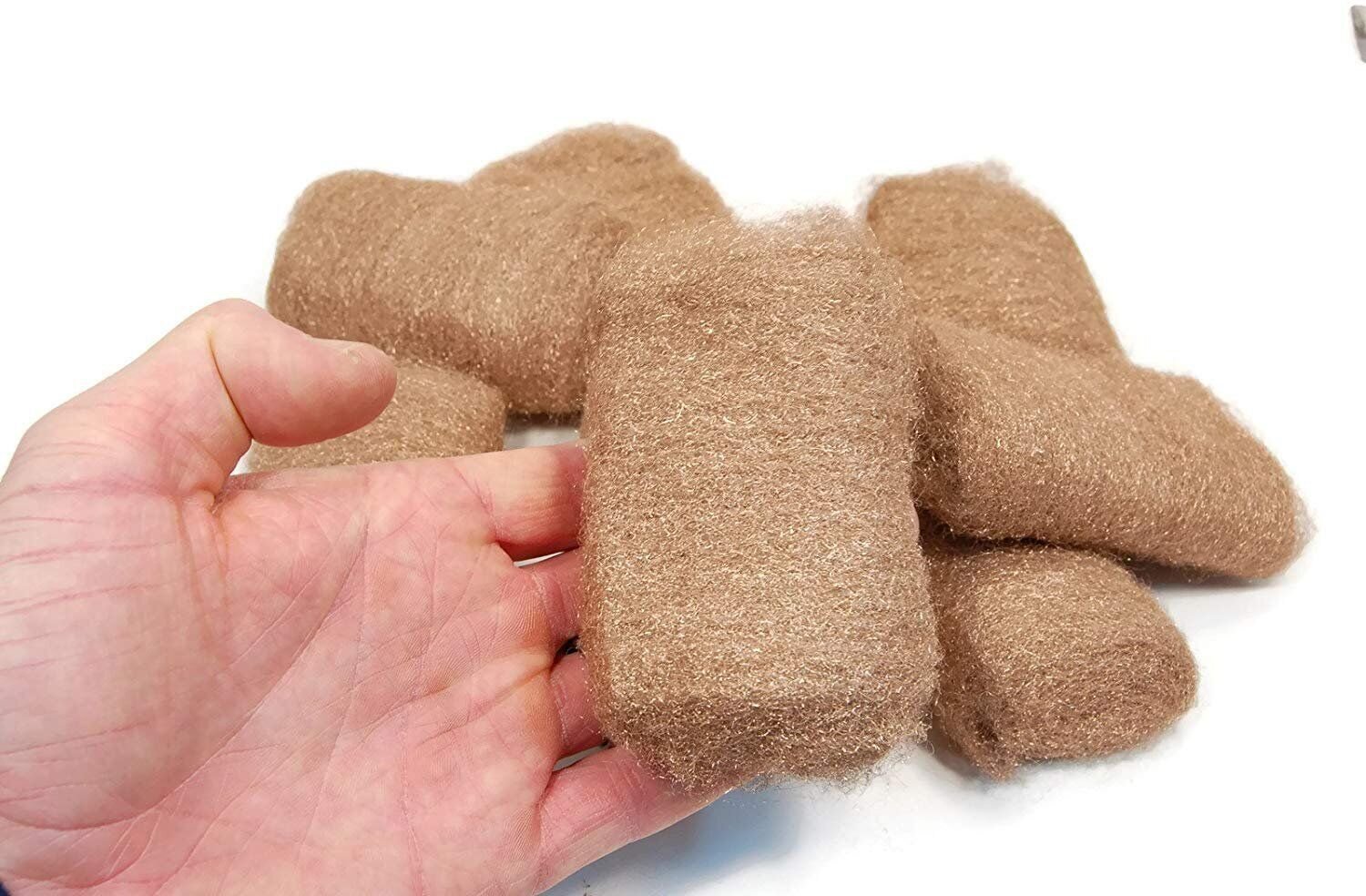 Rogue River Tools Bronze Wool Pads (8pc)- CHOOSE GRADE. Marine, Glass, Wood, USA