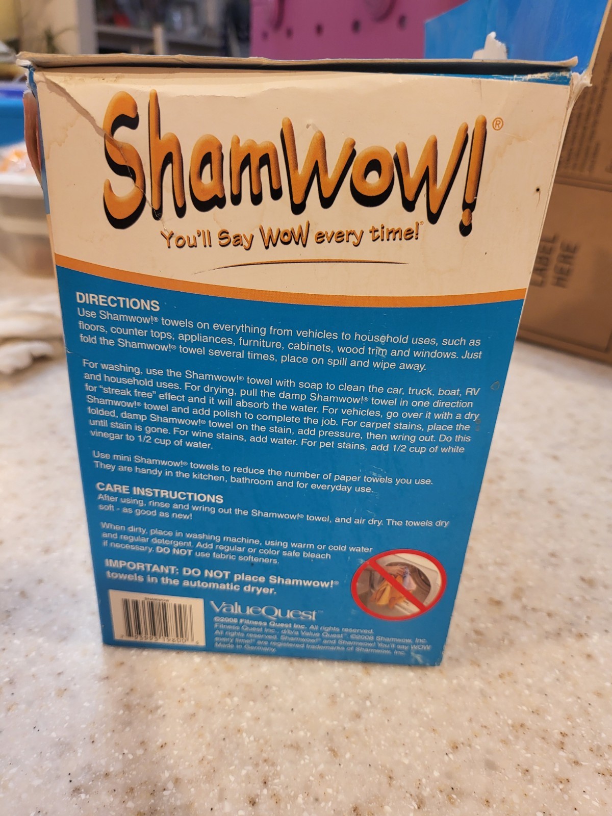 ShamWow! Mini Super Absorbent PVA Towels 8-Pack Orange/Purple Washable