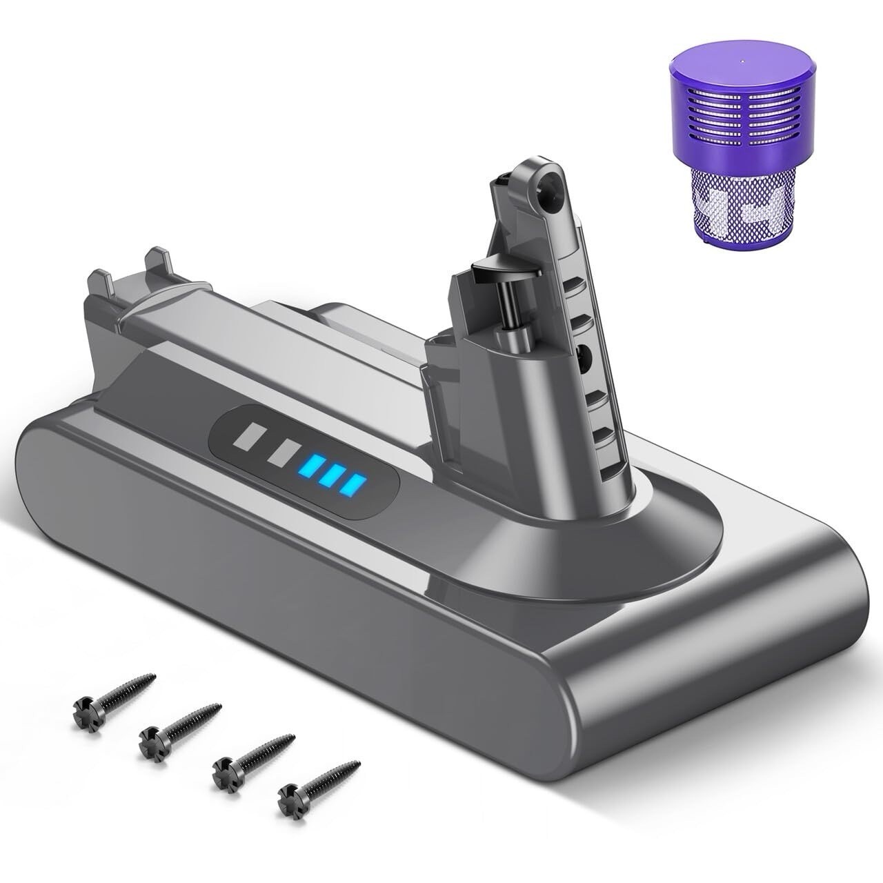6000mAh 25.2V V10 Battery Replacement for Dyson V10 SV12 Battery (NOT FIT SV10)