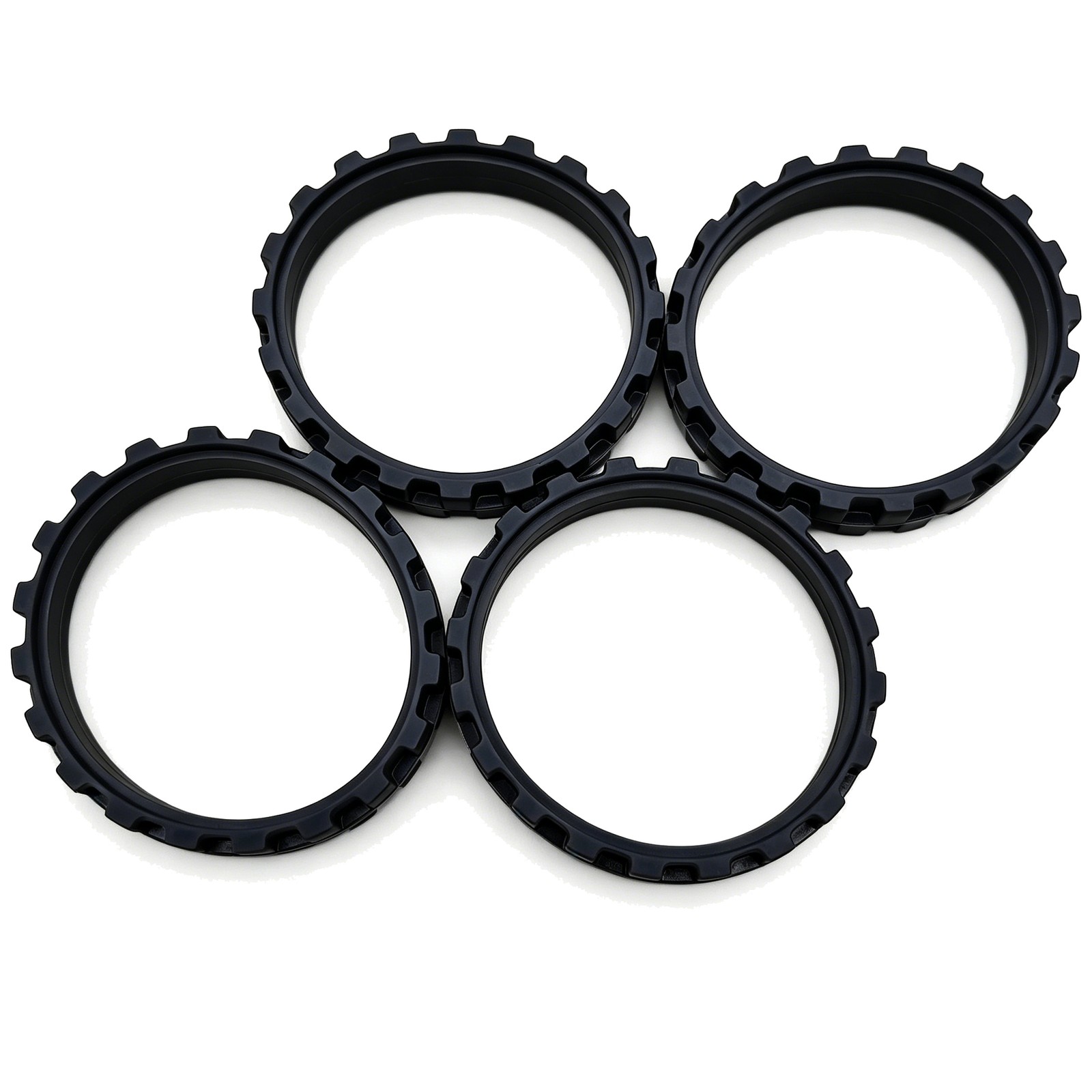 4X Anti-Slip Rubber Tires Replacement For iRobot Roomba I7 S9+ 5/6/7/8/9 Wheels