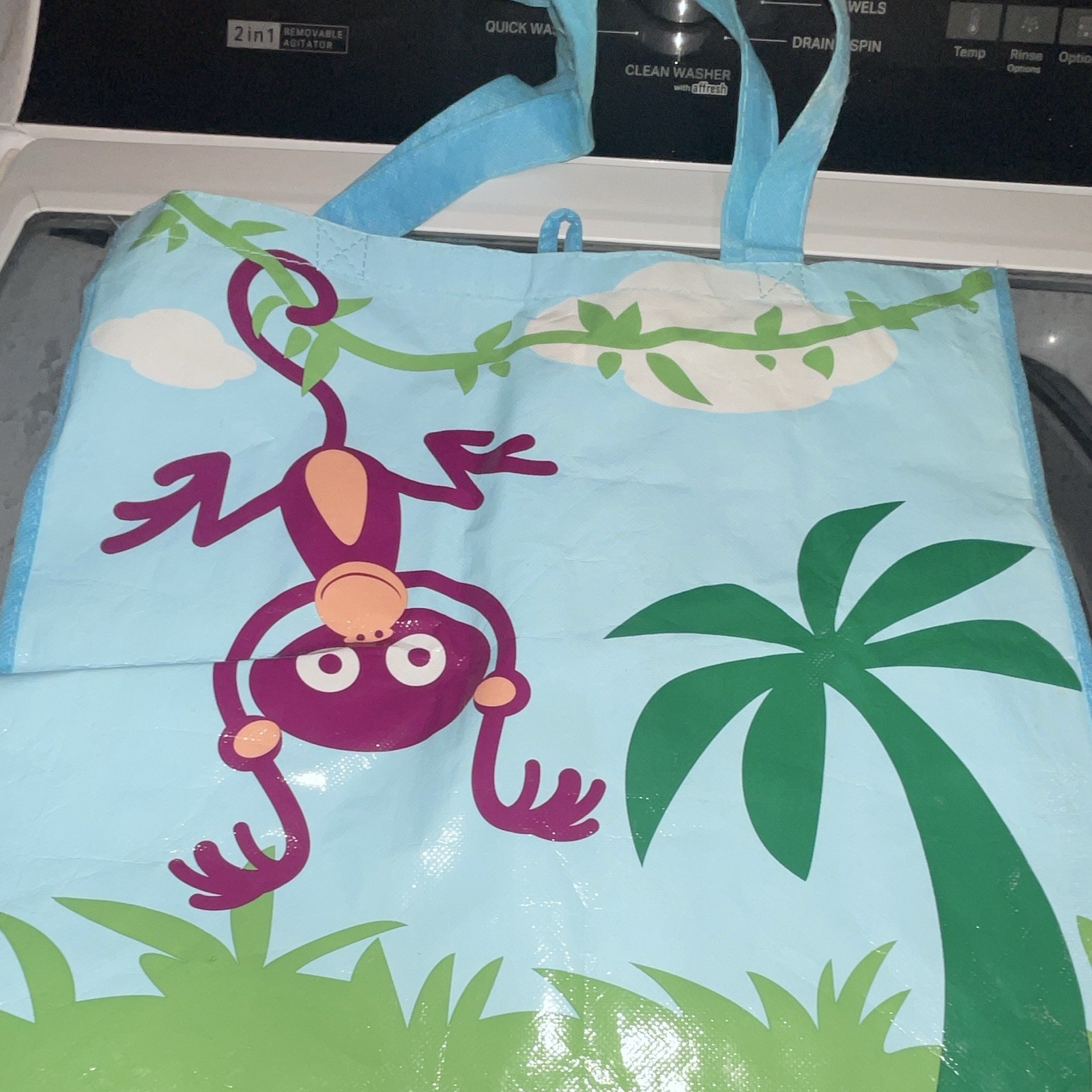 Toys R Us Reusable Shopping Bag Polypropylene All-Over Blue 18x14x18