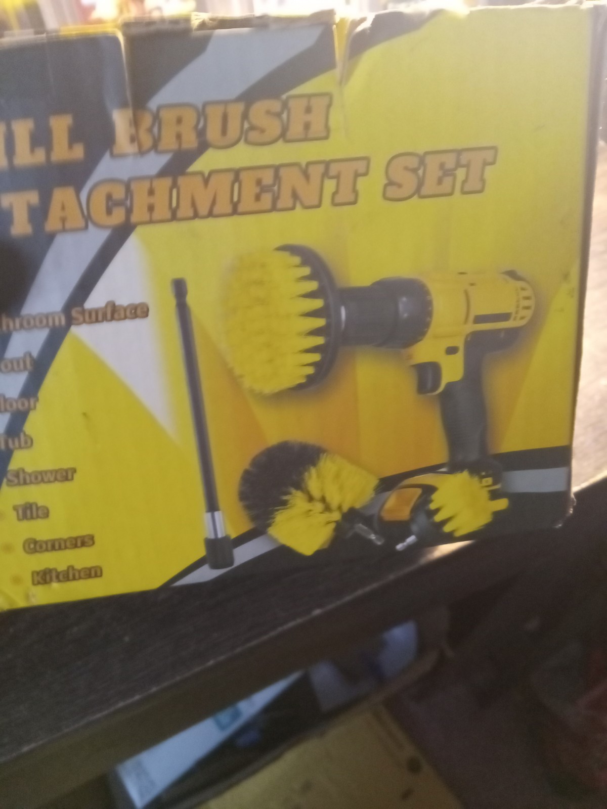 Drill Brush Power Scrubber Attachment Set for Bathroom, Toilet, Tile, Floor, …