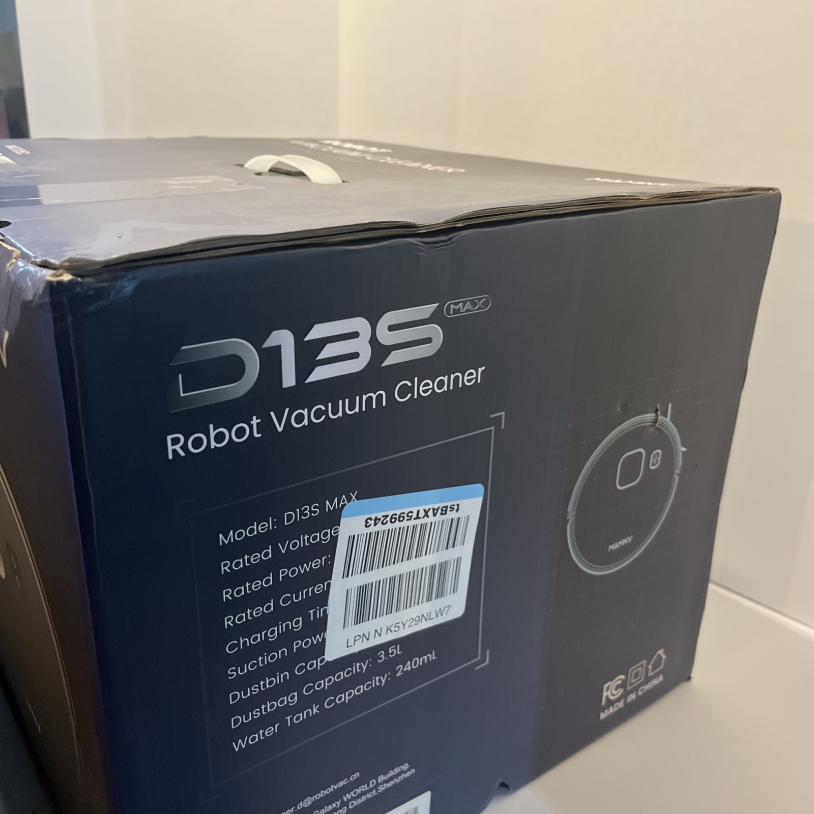MAMNV Robot Vacuum Mop 11500 Pa Suction 3in1 Robotic Smart LiDAR D13S MAX