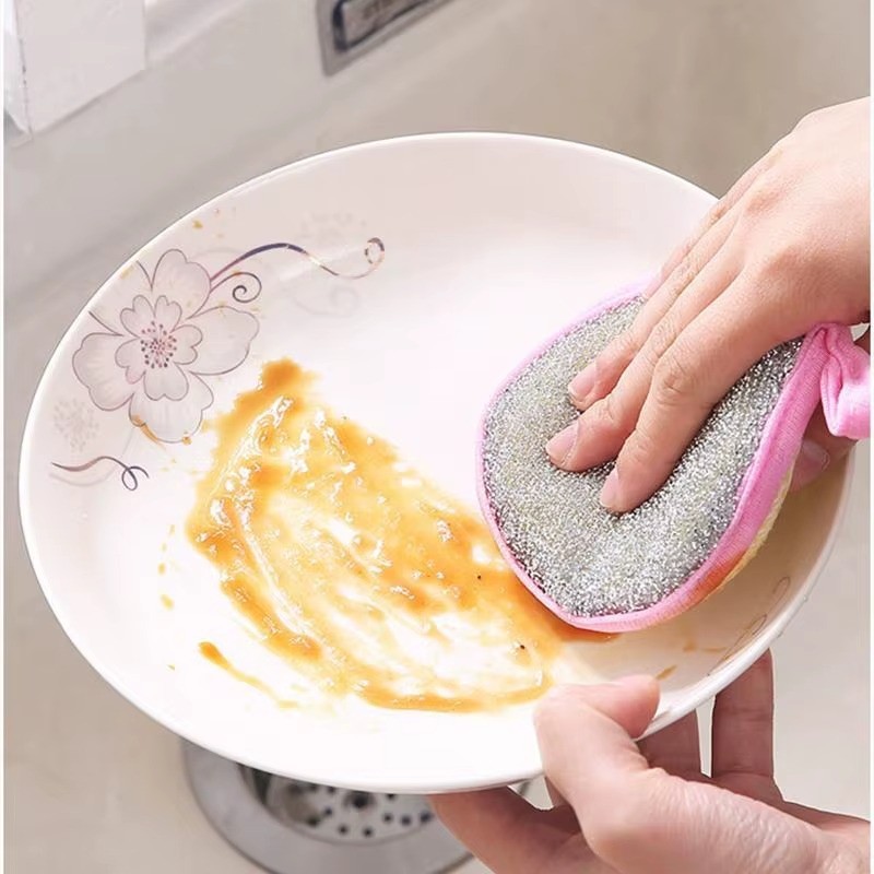 10Pcs Magic Scrub Sponge Double Sided Heavy Duty Dish Washing Kitchen Pad