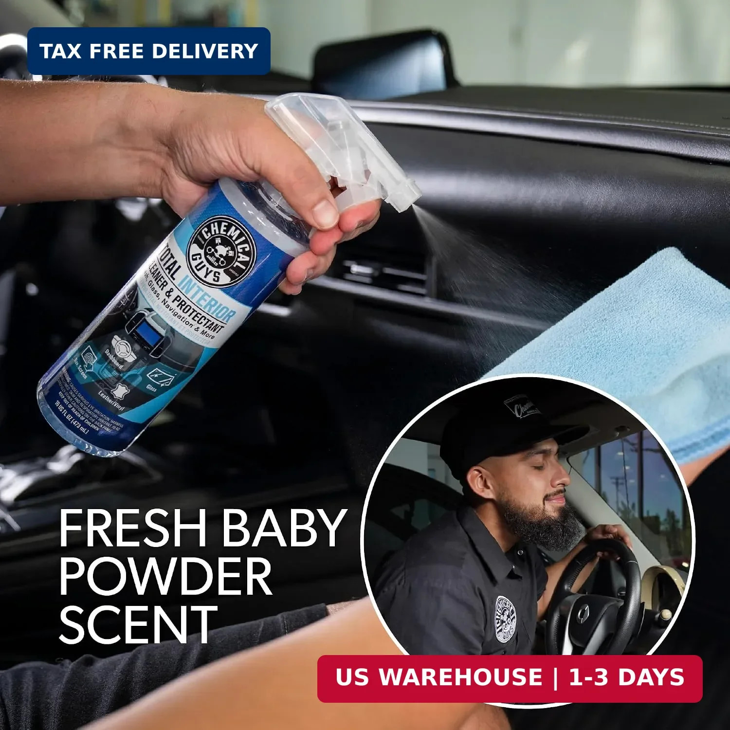 Total Interior Cleaner & Protectant, Leather & Vinyl, 32 oz | Cle