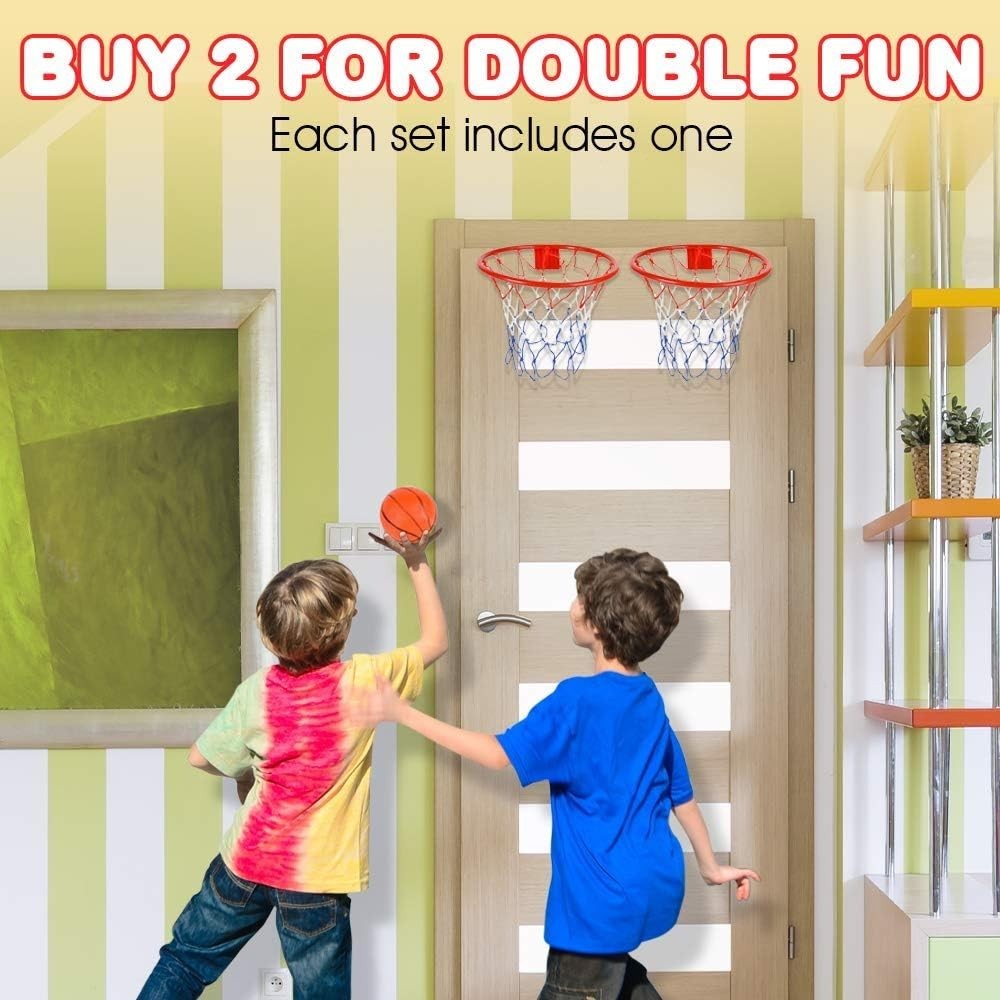 Mini Over-The-Door Basketball Hoop Game – Easy to Hang, No Assembly Required …