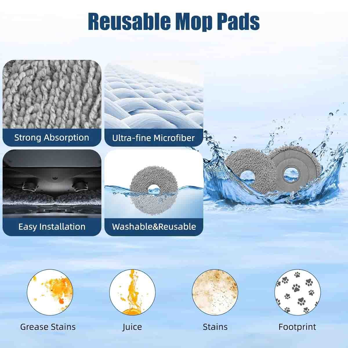 17 Pack Accessories Compatible With Roborock Qrevo S/Qrevo Pro Vacuum Robot Part