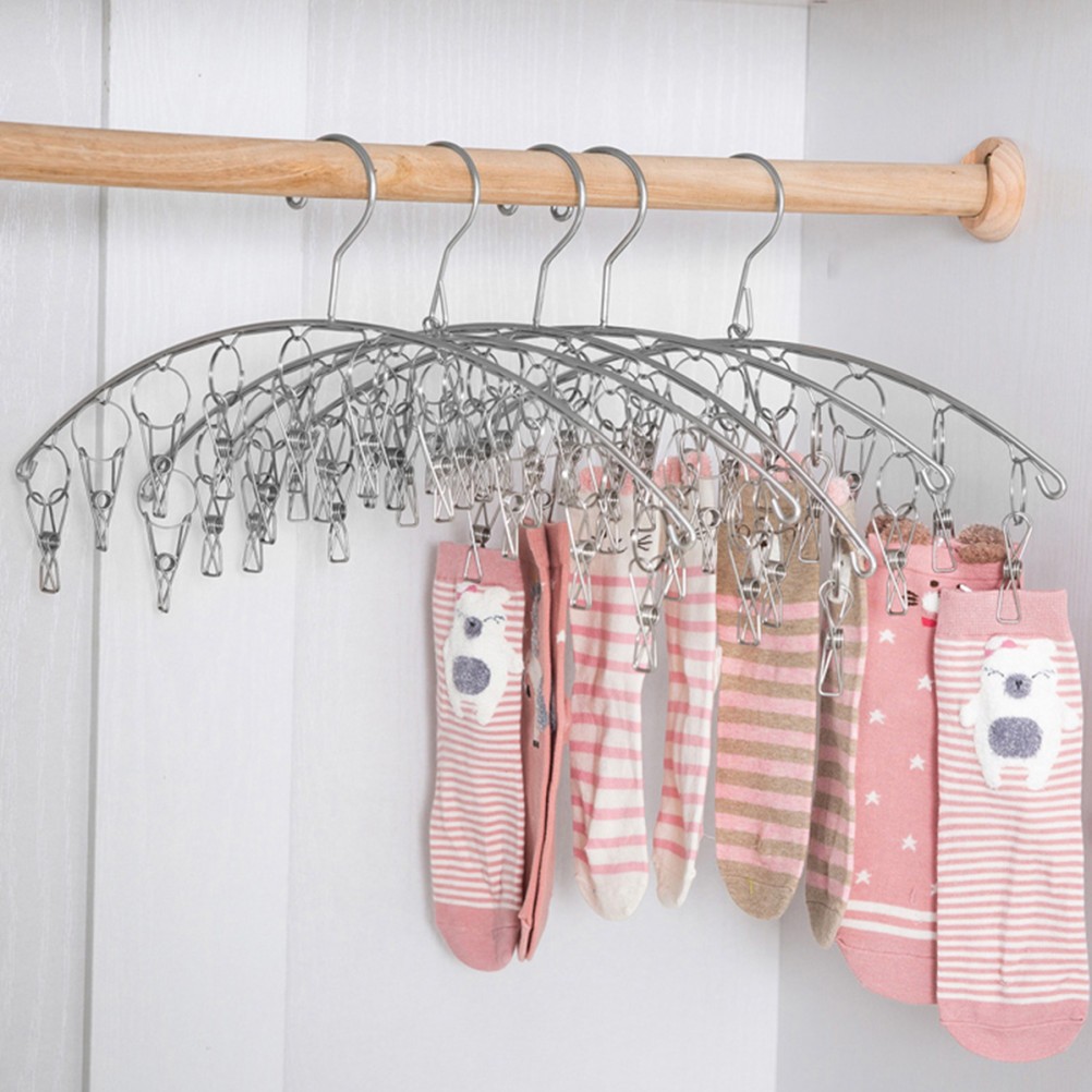 2 Pcs Clothes Drying Rack Heavy Duty Clip for Children’s Dryer Hangers Socks