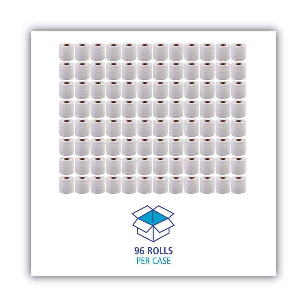 96 ROLLS Bath Tissue Toilet Paper BULK VALUE – 500 Sheets, 2-Ply, White Sheet