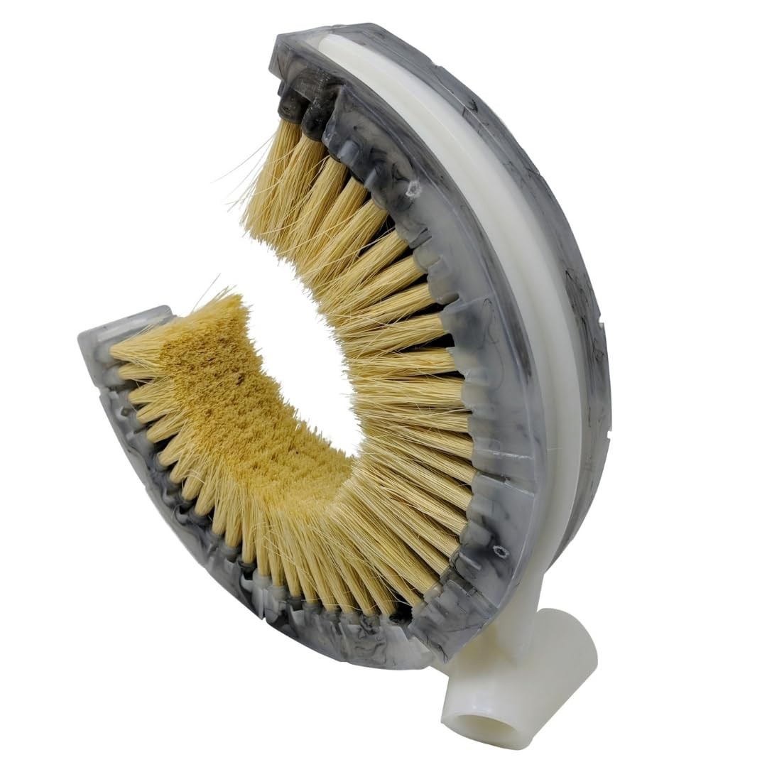 Curved Wash Brush for Exhaust Stack Pipes with Natural Tampico Fiber, Truck C…